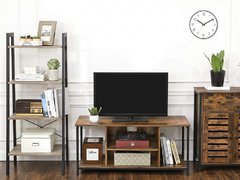 Comoda TV cu rafturi stil industrial brown